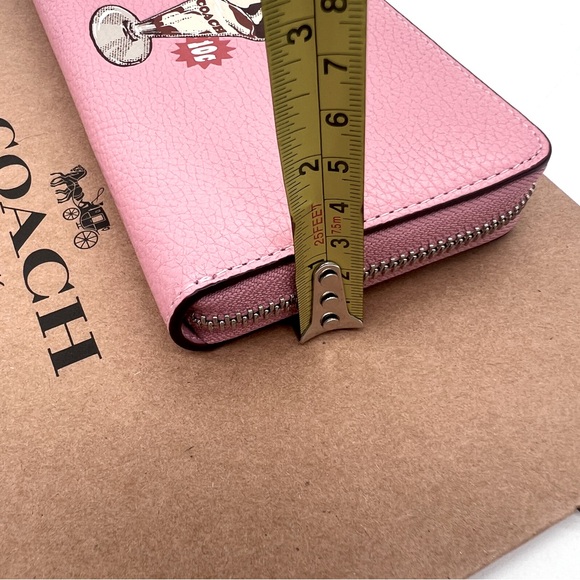 COACH Sundae Graphic Pink Long Multifunctional Wallet Wristlet NWT - Picture 13 of 13